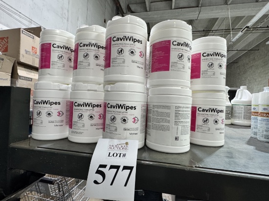 LOT CONSISTING OF (38) CAVIWIPES DISINFECTANT