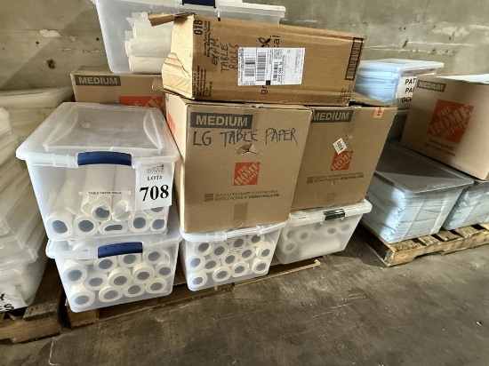 LOT CONSISTING OF DISPOSABLE PATIENT TABLE PAPER ROLLS