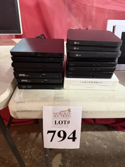 LOT CONSISTING OF ASSORTED SLIM DVD WRITERS