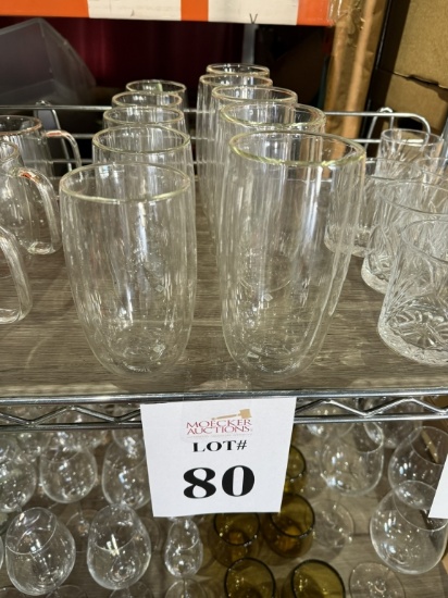 LOT CONSISTING OF (10) ZWILLING J.A. HENCKELS LATTE GLASSES, DOUBLE WALL