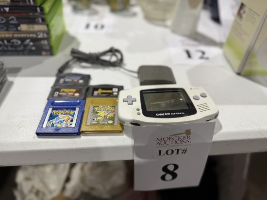GAME BOY ADVANCE WITH (5) GAMES