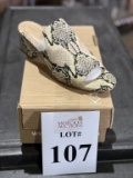 KAANAS SNAKESKIN MULES SANDAL (1) PAIR SIZE 10