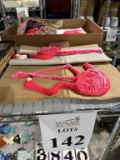 LOT CONSISTING OF (4) CERAMIC FLAMINGOS