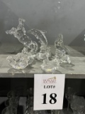 LOT CONSISTING OF ASSORTED CRYSTAL HOME ORNAMENTS