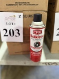 BOXES OF CRC BRAKLEEN BRAKE PARTS CLEANERS