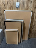LOT CONSISTING OF ASSORTED SIZE CORKBOARDS