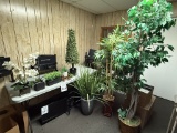 LOT CONSISTING OF ASSORTED FAUX POTTED PLANTS