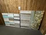 LOT CONSISTING OF ASSORTED SIZE CANVAS WALL ART
