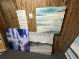 LOT CONSISTING OF ASSORTED SIZE CANVAS WALL ART
