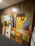 LOT CONSISTING OF ASSORTED SIZE CANVAS WALL ART