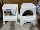 LOT CONSISTING OF (2) STEP STOOLS