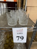 LOT CONSISTING OF (7) CRYSTAL DOUBLE OLD FASHIONED GLASSES