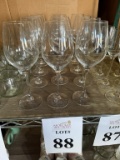 LOT CONSISTING OF (15) ZAFFERANO WINE GLASSES