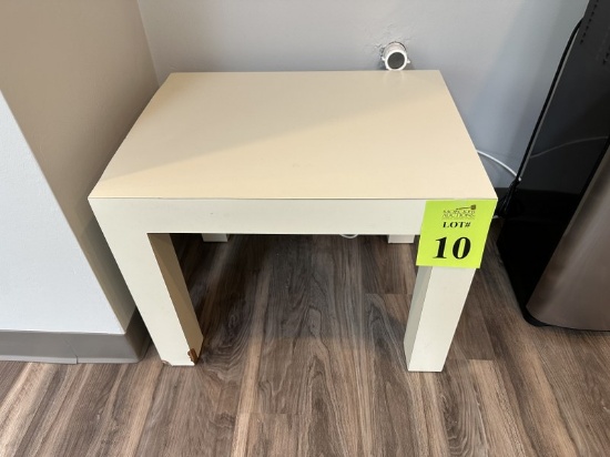 26" X 20" WOOD SIDE TABLE