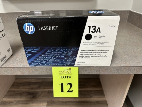 HEWLETT PACKARD 13A BLACK TONER CARTRIDGE