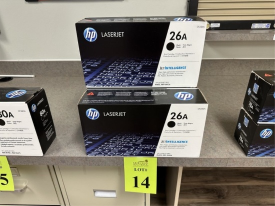 HEWLETT PACKARD 26A BLACK TONER CARTRIDGES
