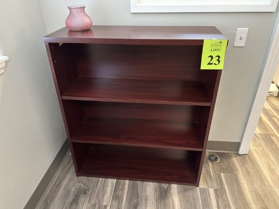 3' WIDE WOOD BOOKCASE