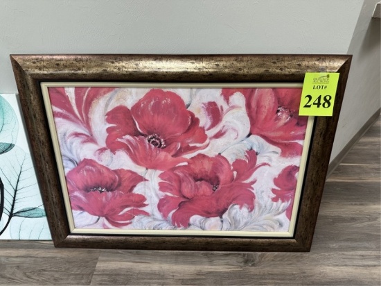 FRAMED ART OF FLOWERS