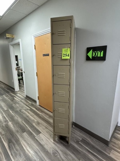 SIX TIER BOX LOCKER