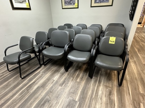 WAITING ROOM CHAIRS WITH GREY UPHOLSTERY