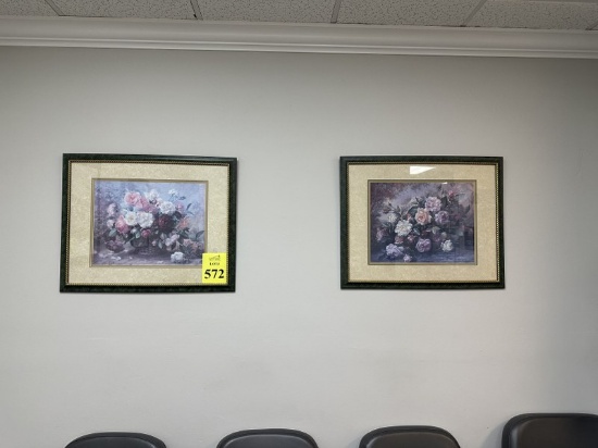 FRAMED ART OF FLOWERS