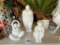 SET OF (3) FANCY HOME COLLECTION WHITE DOLOMITE
