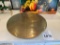 PLATE ON BASE AGED GOLD