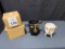 FANCY HOME COLLECTION VASE PLANTER FACE CERAMIC