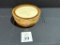 VOLCANICA LARGE CIRCLE WOOD CARVED CANDLE