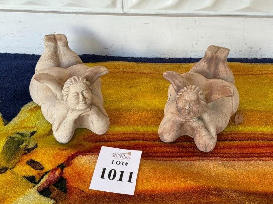THE POTTERY PATCH LYING DOWN LADY WITH WINGS