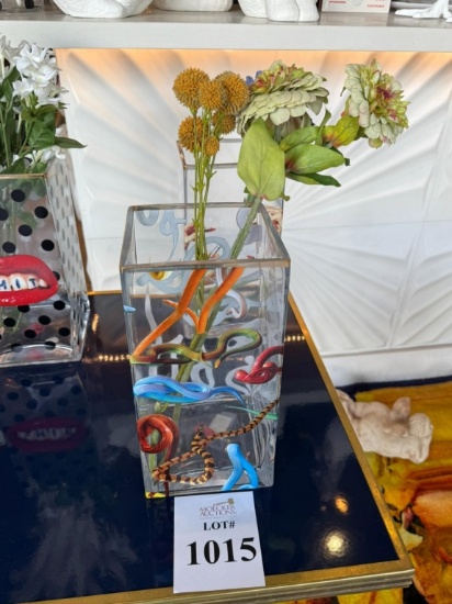 SELETTI TOILETPAPER RECTANGULAR VASE (SNAKES)