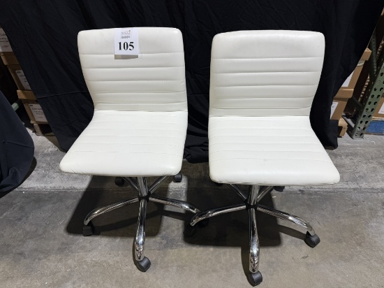 RIPPLE RIBBED ARMLESS SWIVEL OFFICE CHAIRS