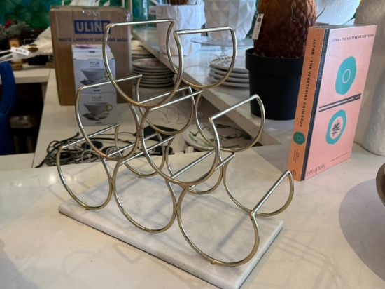 ANTHROPOLOGIE 6-BOTTLE WINE STAND