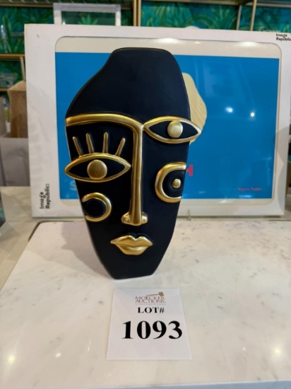 FANCY HOME COLLECTION VASE FACE CERAMIC