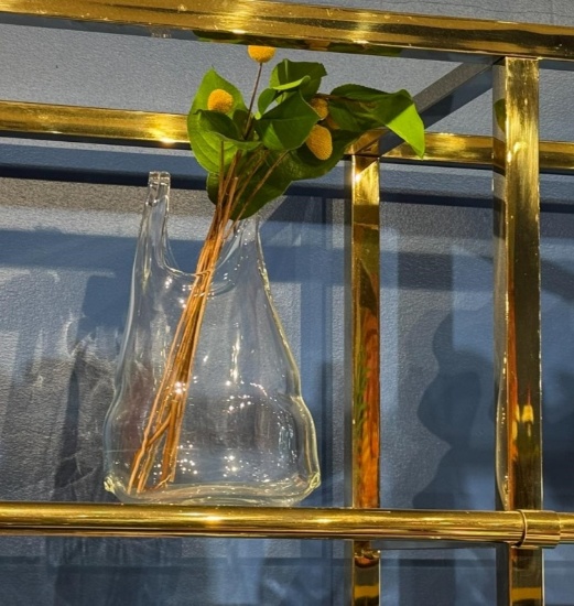 GLASS SHOPPING BAG VASES