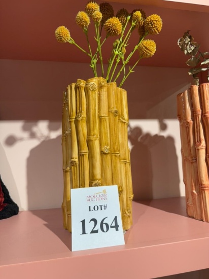 LES OTTOMAN BAMBOO CERAMIC VASE (HAZEL)