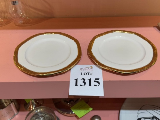 LES OTTOMAN BAMBOO CERAMIC DINNER PLATE