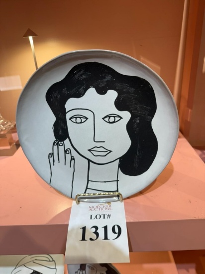 SERAX DINNER PLATE OFF WHITE/BLACK LA MERE