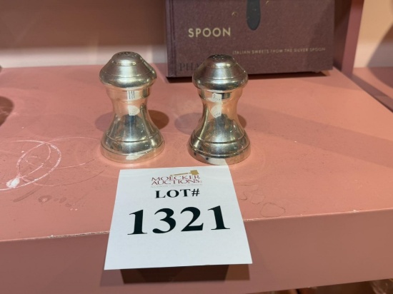 CORBELL SILVER SALT & PEPER PLAIN SILVER