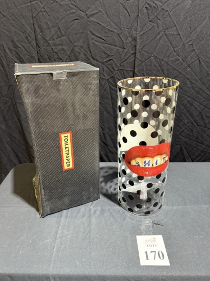 TOILETPAPER SELETTI CYLINDRICAL VASE (SHIT)