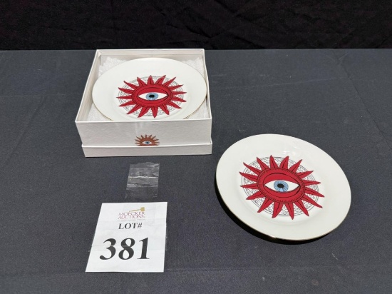 FANCY HOME COLLECTION (6) PCS DESSERT PLATES