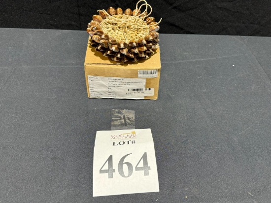 BARBONDI-BRN-RD NATURAL COWRIE SHELL/BROWN PANDAN