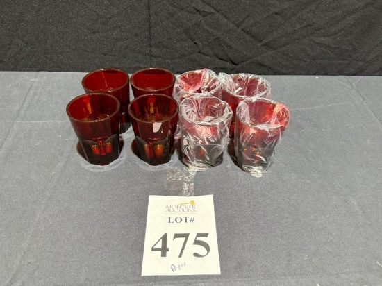 MARIOLUCA GIUSTI DOUBLE FACE TUMBLERS (RED)