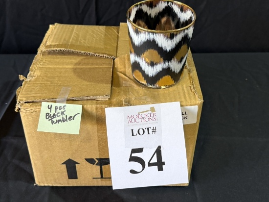 IKAT GOLD BLACK TUMBLERS