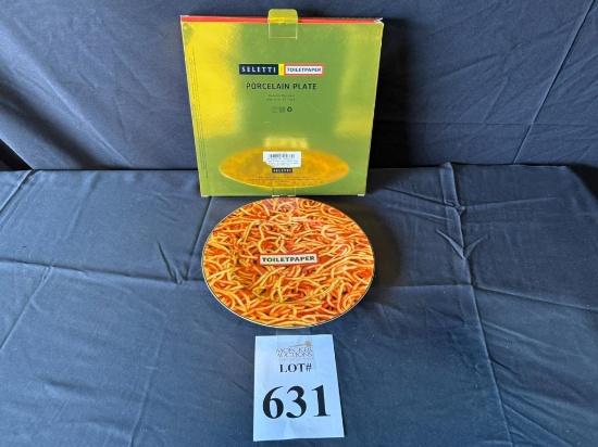 SELETTI TOILETPAPER PORCELAIN PLATE (SPAGHETTI)