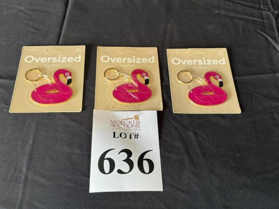 DOIY OVERSIZED POOL FLOAT FLAMINGO KEY CHAINS