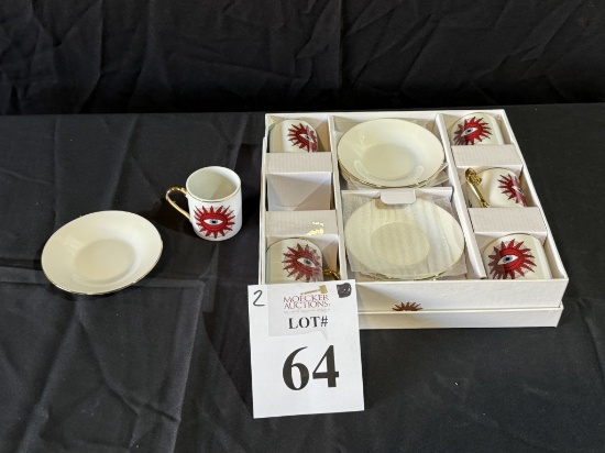 FANCY HOME COLLECTION ESPRESSO COFFEE (6) PCS SET