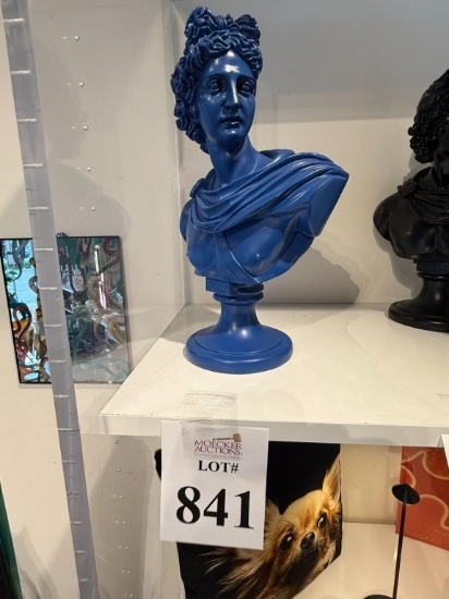 APOLLO HEAD SCULPTURE RESIN (BLUE)
