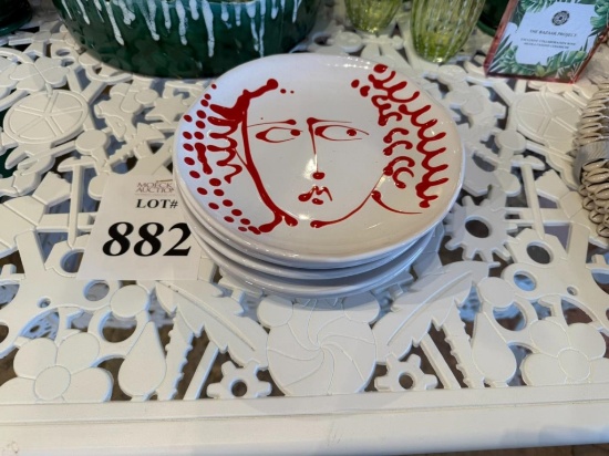 NICOLA FASANO FACE DESSERT PLATE