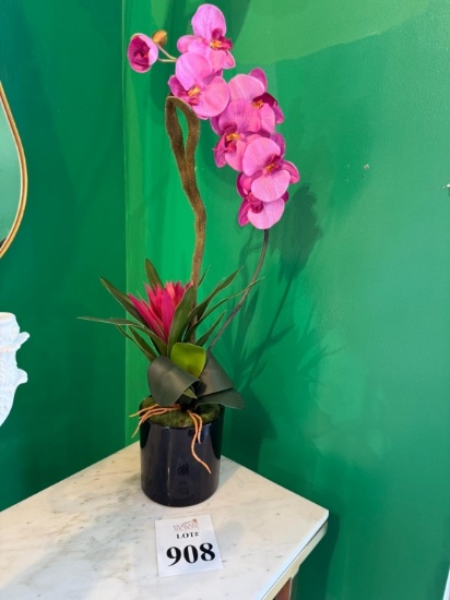 FAUX POTTED ORCHID PLANT
